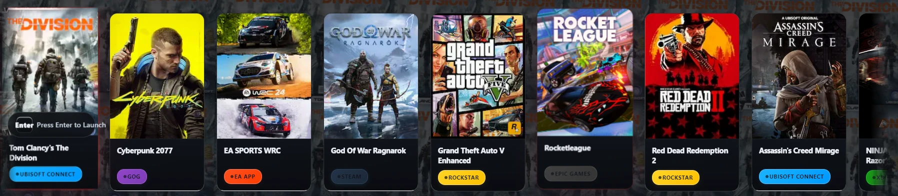 Platform badges inside Killer Feature